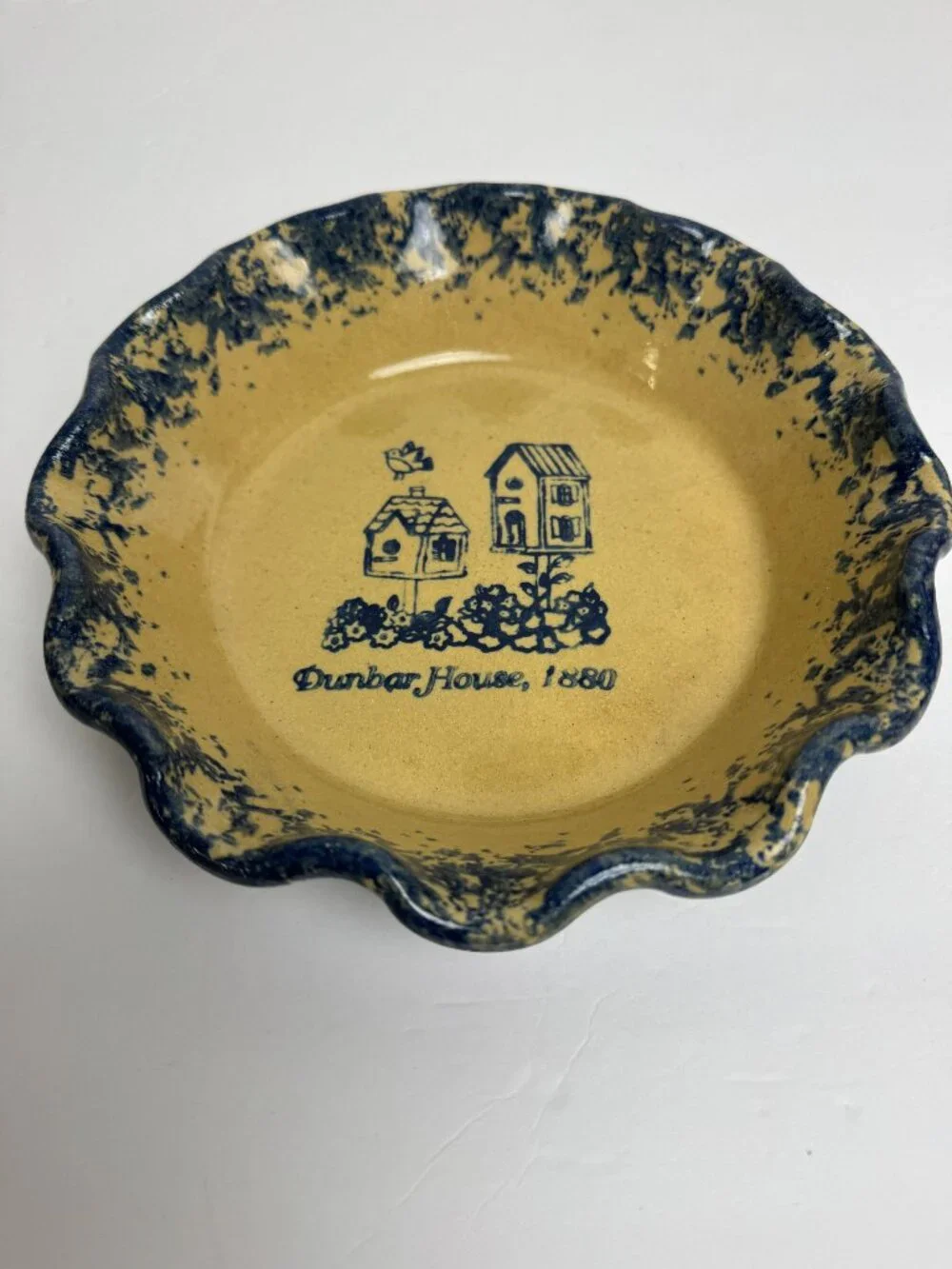 Vintage 1995s Stillmeadow Pottery Jim Palph Stoneware Spongeware Birdhouses